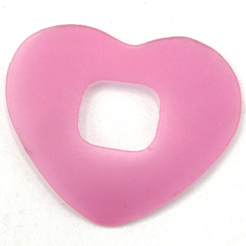Clikits Icon Accent, Heart 2 5/8 × 2 5/8 Leuchtrosa
