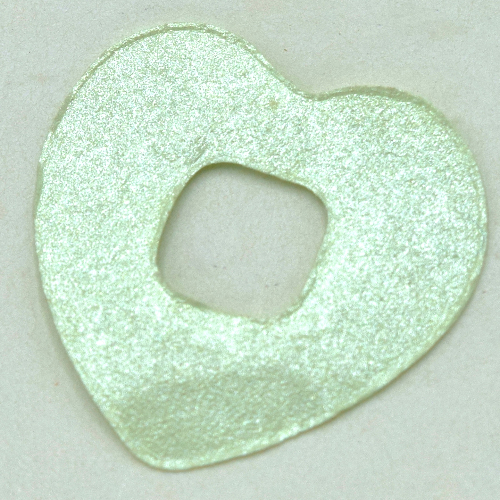 Clikits Icon Accent, Heart 2 5/8 × 2 5/8 Light Green