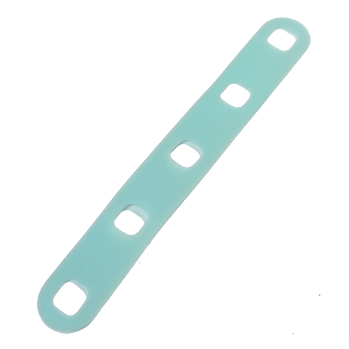 Clikits Verbinder, Streifen 2 × 14 mit abgerundeten Enden und 5 Löchern