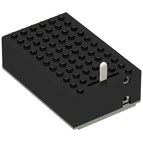 Battery Box, 4.5V 7 × 11 × 3 Type 1 [Complete Assembly] Black