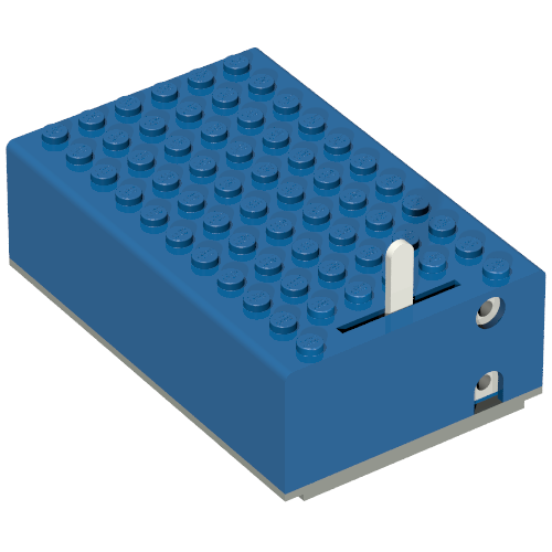 Battery Box, 4.5V 7 × 11 × 3 Type 1 [Complete Assembly] Blau