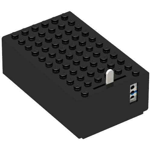 Battery Box, 4.5V 7 × 11 × 3 Type 2 [Complete Assembly] Schwarz