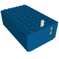 Battery Box, 4.5V 7 × 11 × 3 Type 2 [Complete Assembly] Blue