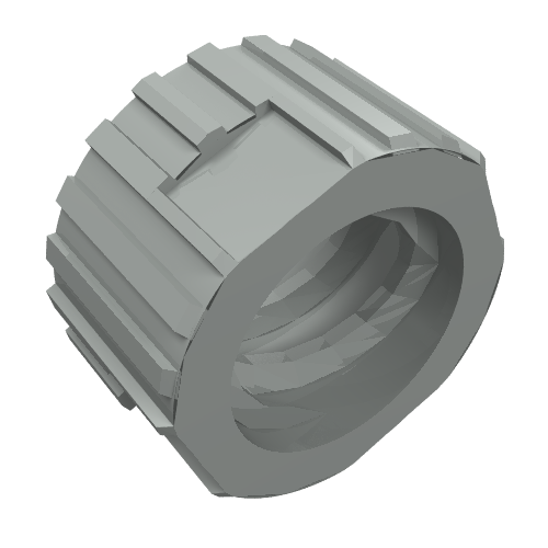Technic Axle Nut Light Gray