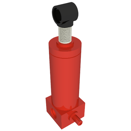 Pneumatic Pump Old Style Red
