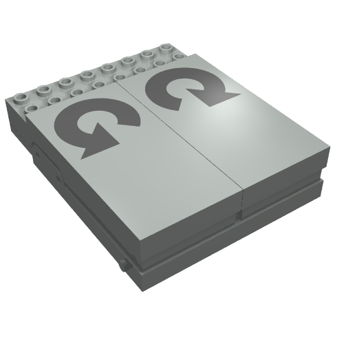 Control Unit, Train 12V, 8 × 10 with Rotating Arrows Print Hellgrau