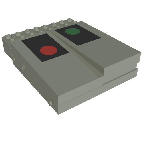 Control Unit, Train 12V, 8 × 10 with Signal Print Light Gray
