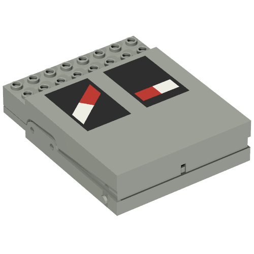 Control Unit, Train 12V, 8 × 10 with Level Crossing Print Light Gray