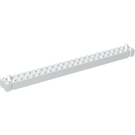 Brick Special 2 × 24 with 2 End Pegs White