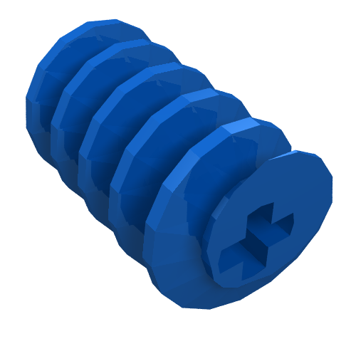 Technic Worm Gear Blau