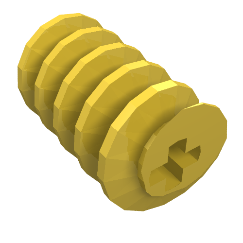 Technic Worm Gear Gelb