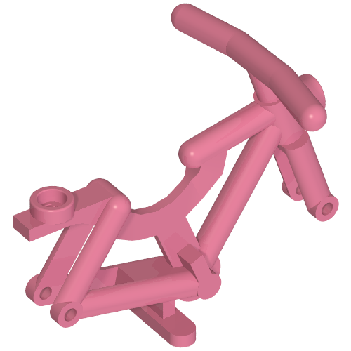 Bicycle Frame [Solid Stud] Mitteldunkelrosa