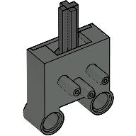 Pneumatic Switch with Pin Holes Dark Gray