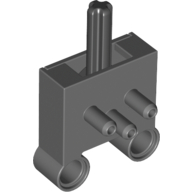 Pneumatic Switch with Pin Holes and Stepped Outlets [V2] Dark Bluish Gray