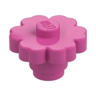 Plant, Flower 2 × 2 - Round [Open Stud] Medium Dark Pink