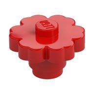Pflanze, Blume 2 × 2 - rund [offen Noppe] Rot