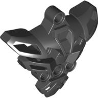 Large Figure Skeletal, Torso with 6 Holes (Matoran) Schwarz