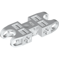 Technic Axle and Pin Connector 2 × 5 with Two Ball Joint Sockets White