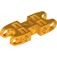 Technic Axle and Pin Connector 2 × 5 with Two Ball Joint Sockets Bright Light Orange
