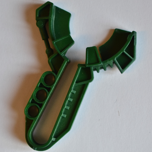 Launcher, Large Figure Weapon, Kanoka Disk Launcher (Matoran) Dark Green