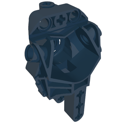 Large Figure Skeletal, Torso (Toa Metru) Dunkelblau
