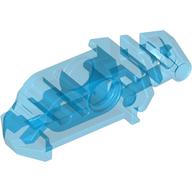Large Figure Head Connector Block Eye/Brain Stalk (Toa Metru) Trans-Dark Blue