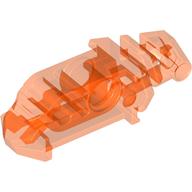 Large Figure Head Connector Block Eye/Brain Stalk (Toa Metru) Trans-Neon Orange