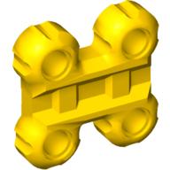 Technic Spike Connector Flexible with Four Holes, Flat Center Gelb