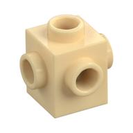 Brick Special 1 × 1 Studs on 4 Sides Tan