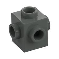 Stein speziell 1 × 1 Noppen auf 4 Seiten Dunkelgrau