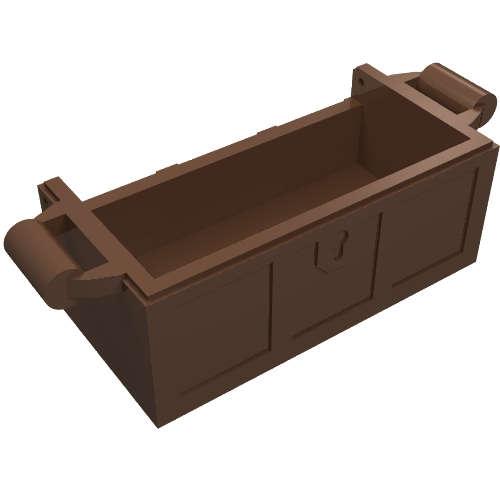 Treasure Chest Bottom without Rear Slots Braun
