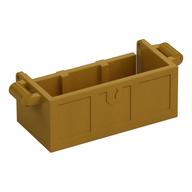 Treasure Chest Bottom with Rear Slots, with Groove Perlgold