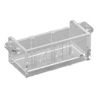 Treasure Chest Bottom with Rear Slots, with Groove Transparent