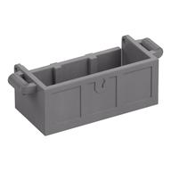 Treasure Chest Bottom with Rear Slots, No Groove Mattsilber