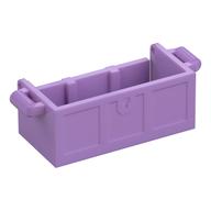 Treasure Chest Bottom with Rear Slots, No Groove Mittellavendel