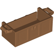 Treasure Chest Bottom with Rear Slots, No Groove Medium Nougat