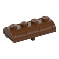 Treasure Chest Lid [Thick Hinge] Reddish Brown