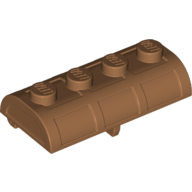 Treasure Chest Lid [Thick Hinge] Medium Nougat