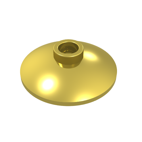 Dish 2 × 2 Inverted [Radar] Chrome Gold