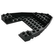 Boat Hull Section, Brick 10 × 12 × 1 with 4 × 6 Cutout Black