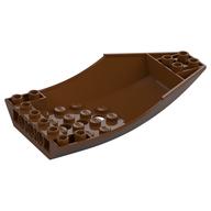 Brick Wedged, Curved Inverted 10 × 6 × 2 Cockpit Reddish Brown