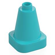 Duplo Cone 2 × 2 Square Base Medium Azure