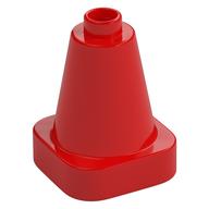 Duplo Cone 2 × 2 Square Base Red