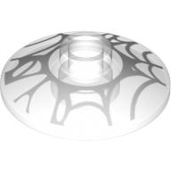 Dish 2 × 2 Inverted [Radar] with Spider Web print Trans-Clear