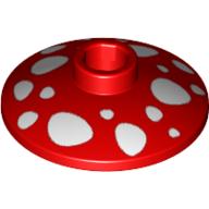Dish 2 × 2 Inverted [Radar] with Mushroom Spots Print