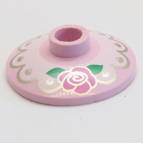Dish 2 × 2 Inverted [Radar] with Lace and Flower Print Rosa