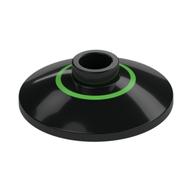 Dish 2 × 2 Inverted [Radar] with Bright Green Inner Circle print Schwarz