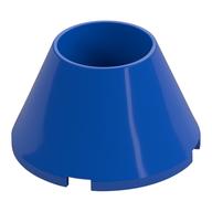 Cone 4 × 4 × 2 Hollow No Studs Blue