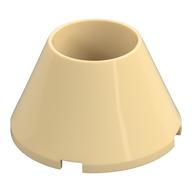 Cone 4 × 4 × 2 Hollow No Studs Tan