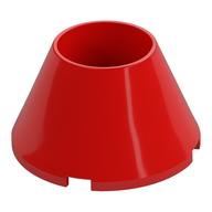 Cone 4 × 4 × 2 Hollow No Studs Red
